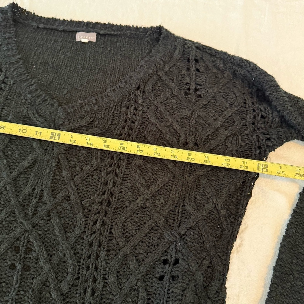 Braeve Black Knit Women's Sweater size large - Picture 4 of 5